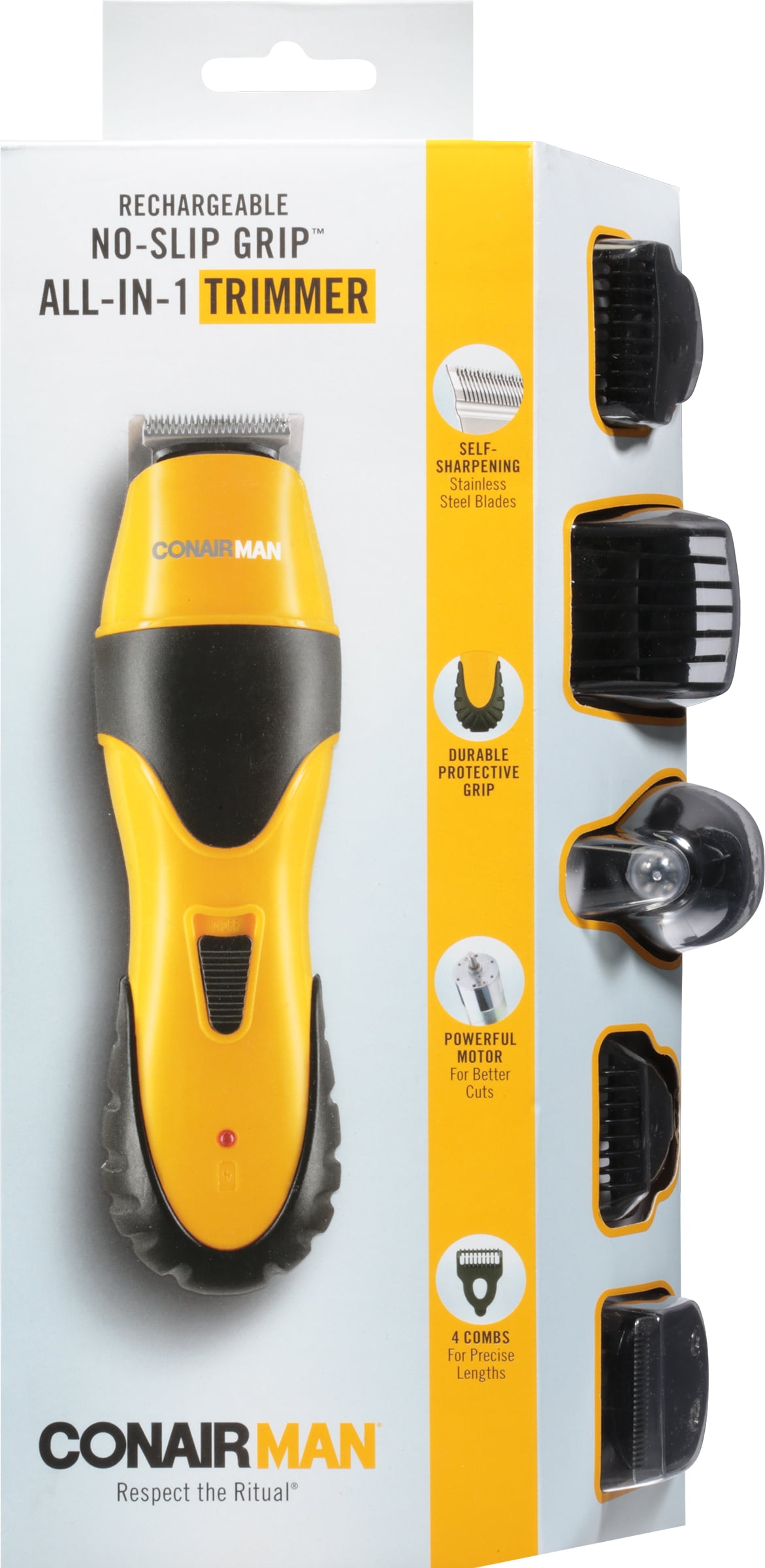 ConairMAN AllinOne Beard Trimmer for Men for Face, Nose and Ear Hair