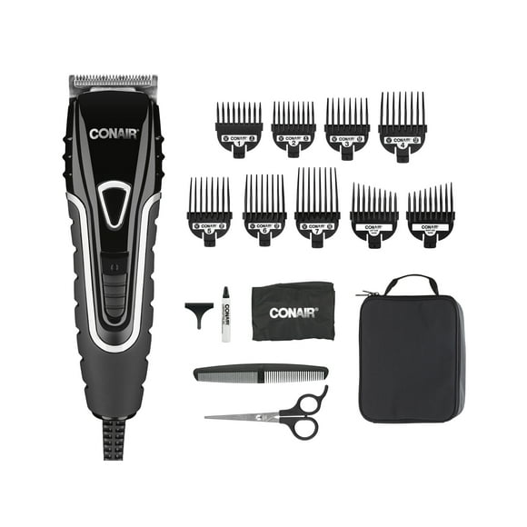 ConairMAN Barbershop Series Professional No-Slip Grip Haircut Kit, 20 Piece