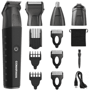 ConairMAN Showerproof Total Body All-in-One Trimmer - 14 total Pieces, 4 Interchangeable Magnetic Heads, Lithium Ion Battery GMTL50