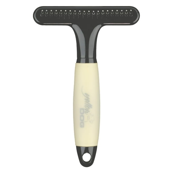 ConairPro Memory Gel Grip Dog Undercoat Rake (7" L X 4.5" W; Medium Tooth)