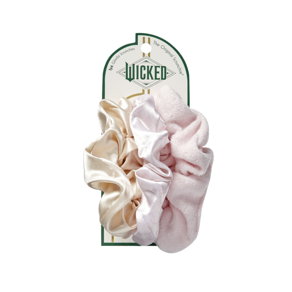 SCUNCI WICKED ConairWicked Glinda 3PK Pink Scrunchie