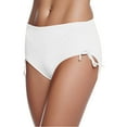 thumbnail image 1 of Conairie Bikini Bottoms For Womens Tummy Control High Waisted Bathing Suit Comfortable Ruched Scrunch Swimsuit Bottom White XXL, 1 of 4