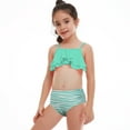 thumbnail image 1 of Conairie Bikini Sets For Girl Two Piece Tankini Top And Bottom Swimsuit Outfit Lightweight Bathing Suit Beach Swimwear Summer Green, 1 of 7