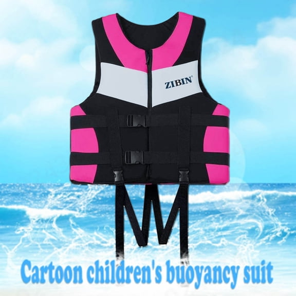 Conairie Boys Girls Swim Vest Lightweight Swimming Aid With Adjustable Safety Strap Float Jackets In Pool Puddle Beach Hot Pink