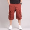 thumbnail image 1 of Conairie Cargo Shorts for Mens Casual Capri Stretch Work Shorts Lightweight Washed Military Shorts No Belt 33, 1 of 9