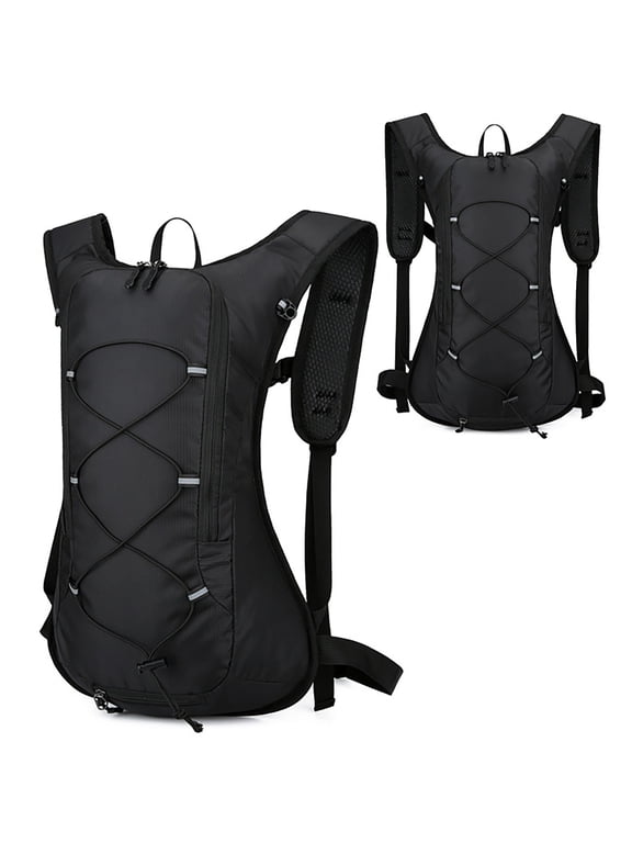 Cycling Hydration Backpack for Men Mountain Bike Water Bag Outdoor Hiking Travel Daypack for Camping Black One Size