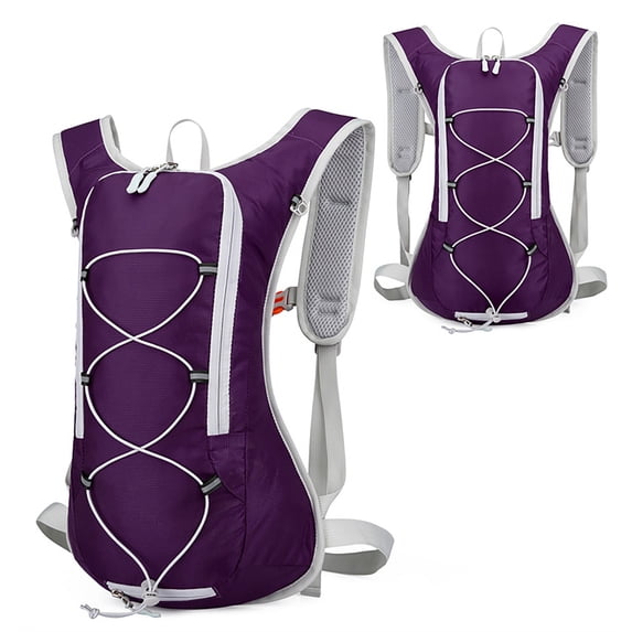 Conairie Cycling Hydration Backpack for Men Mountain Bike Water Bag Outdoor Hiking Travel Daypack for Camping Purple One Size