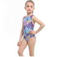 thumbnail image 1 of Conairie Girl Swimsuit One Piece Cute Graphics Print Bathing Suit with Sun Protection Ruffles Swimwear Purple, 1 of 8