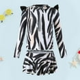 thumbnail image 1 of Conairie Girl Swimsuit Set Two Piece Long Sleeve Rash Guard Bathing Suit Lightweight Summer Beach Swimwear Black, 1 of 3