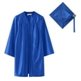 thumbnail image 1 of Conairie Graduation Gown Set for Girls Boys Grad Cap Kindergarten Nursery Graduation Shawl Tassel Set Kids Uniform Outfits Blue 6-7 Y, 1 of 5