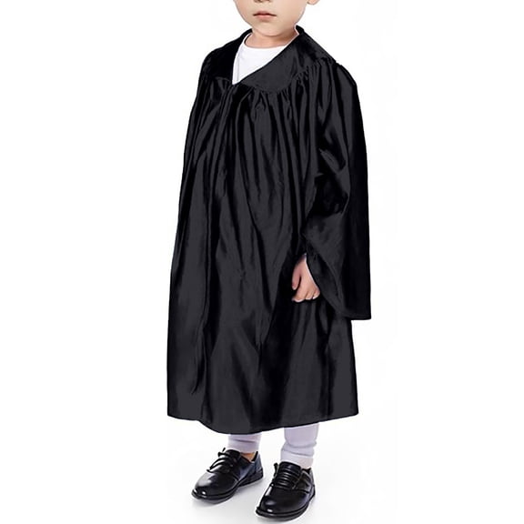 Conairie Kindergarten Graduation Gown for Kids Preschool Nursery Graduation Bachelor Uniform Outfits Black 2-3 Y