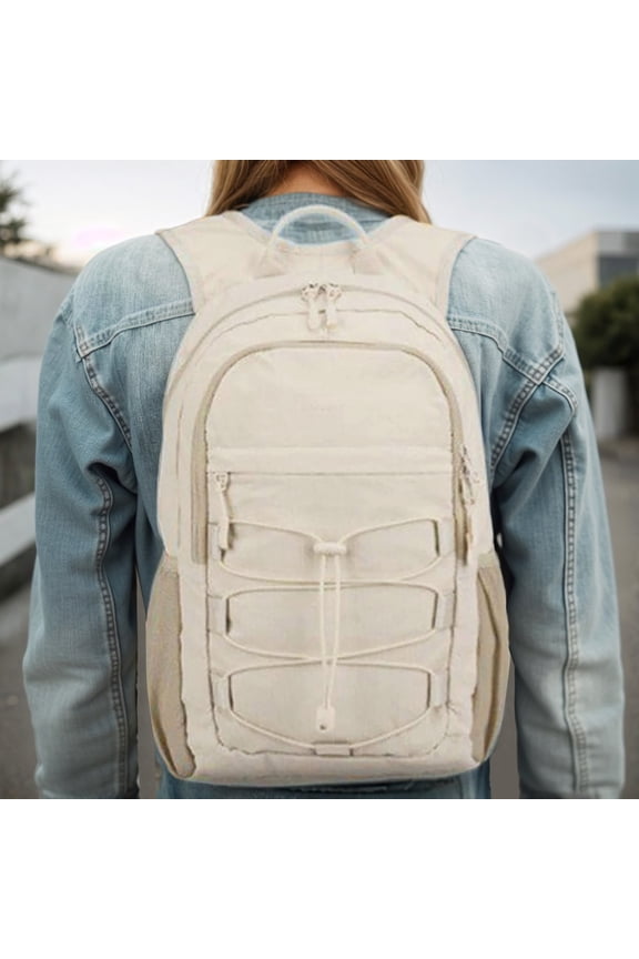 Lightweight Hiking Backpack for Men Women Mini Casual Daypack for Travel Outdoor Sports Mountaineering Bag Beige One Size