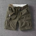 thumbnail image 1 of Conairie Men's Cargo Shorts Casual Stretch Work Shorts Breathable Summer Outdoor Tactical Shorts No Belt Army Green 30, 1 of 4