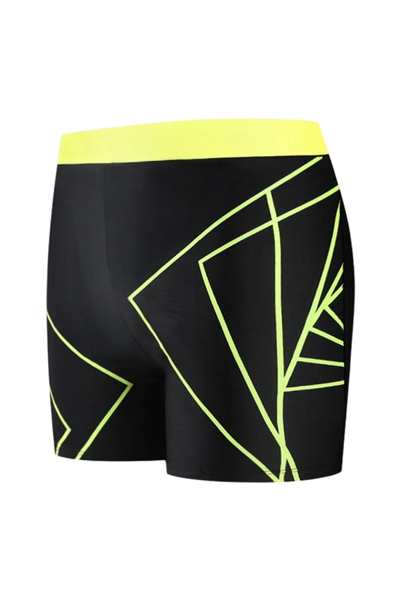 Men's Swim Trunks Competitive Swim Racing Team Swimsuit Lightweight Quick Dry Swim Jammers Upf 50+ Yellow XL