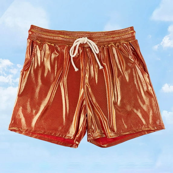 Conairie Mens Running Shorts Loose Solid Drawstring Quick Dry Stretch Workout Shorts Comfy Summer Lounge Shorts With Pockets Red XXL