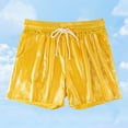 thumbnail image 1 of Conairie Mens Running Shorts Solid Drawstring Loose Quick Dry Elastic Athletic Shorts Comfortable Summer Sport Shorts With Pockets Yellow XXL, 1 of 5