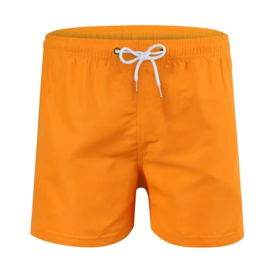 Conairie Mens Swim Trunks Solid Elastic Waist Quick Dry Bathing Suit Board Shorts Beach Lightweight Swimsuit Bottom M