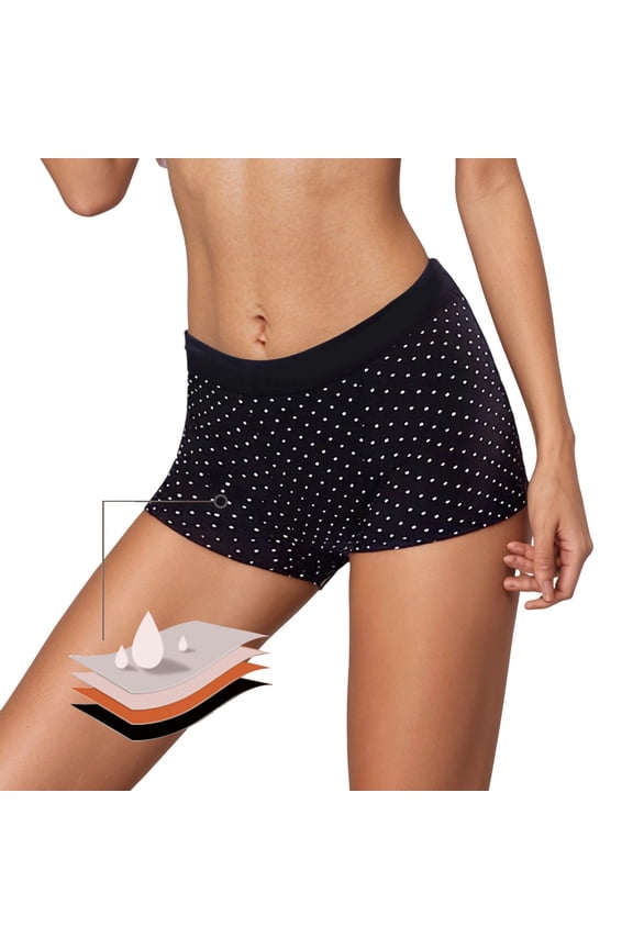 Swim Shorts For Women High Cut Full Coverage Bathing Suit Comfortable Ruched Scrunch Swimsuit Bottom Black L