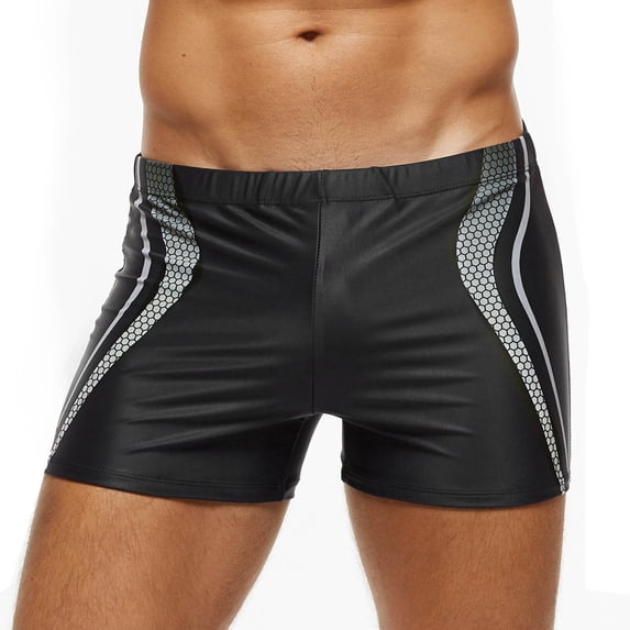 Conairie Swim Trunks Men Elastic Waist Competitive Swim Racing Team Swimsuit Quick Dry Swimming Shorts Upf 50+ White XXL