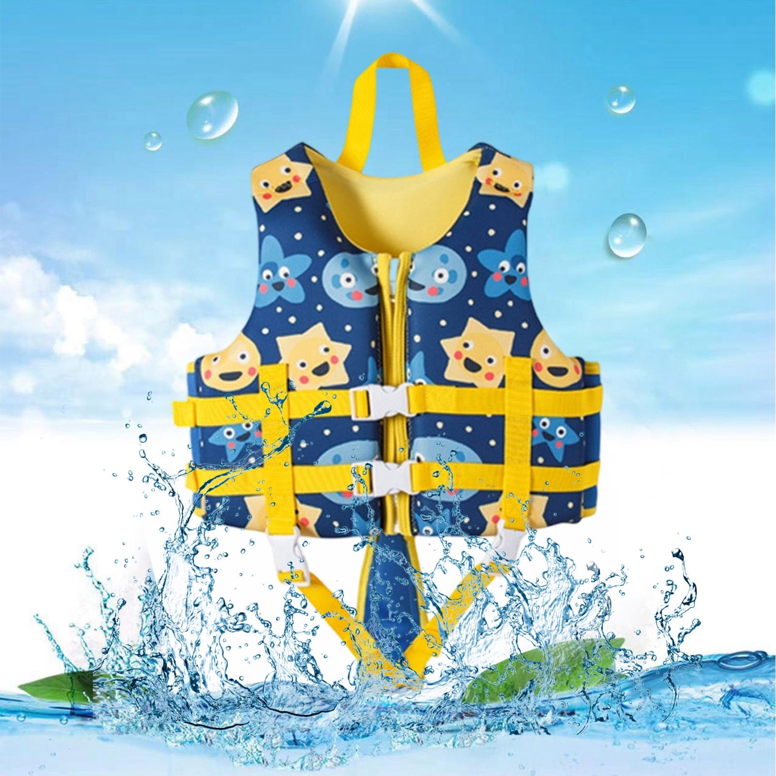 Conairie Swim Vest For Boy Girl Breathable Floaties Swimsuit With ...