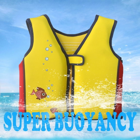 Conairie Swim Vest For Boys Girls Floaties Swimsuit With Adjustable Safety Strap Float Jackets In Pool Puddle Beach Yellow