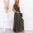thumbnail image 1 of Conairie Swimsuit Coverup For Women Short Sleeve Loose Mesh Bathing Suits Cover Up Summer Beach Long Dress Vacation Outfits Army Green One Size, 1 of 6