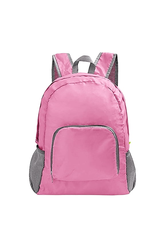 Ultralight Foldable Hiking Backpack for Men Women Mountaineering Daypack Travel Camping Sports Bag Pink One Size