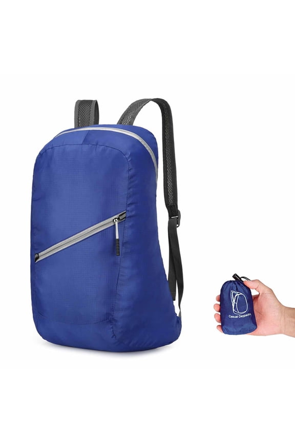 Ultralight Packable Backpack for Travel Water Resistant Foldable Daypack for Men Women Sports Hiking Backpack Blue One Size