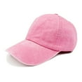 thumbnail image 1 of Conairie Washed Denim Baseball Cap Unisex Solid Color Curved Brim Cotton Breathable Outdoor Sun Protection Casual Dad Hat RD2, 1 of 3
