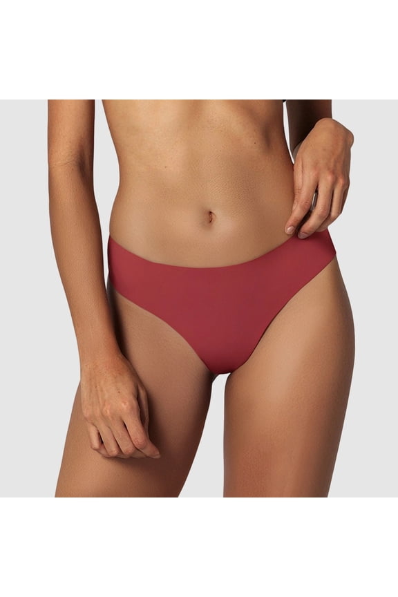 Women Bikini Bottoms High Waisted Full Coverage Bathing Suit Ruched Scrunch Swimsuit Bottom Brick Red M