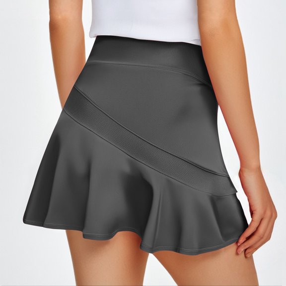 Conairie Women Pleated Tennis Skirt High Waisted Tummy Control Golf Skirts With Pockets Inner Shorts Lightweight Yoga Skort For Pickleball Workout S