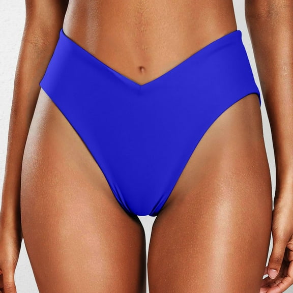 Conairie Womens Bikini Bottoms High Waisted Tummy Control Swimsuit Lightweight Ruched Scrunch Swim Bottom BU3 XS