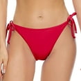 thumbnail image 1 of Conairie Womens Bikini Bottoms Tummy Control High Waisted Swimsuit Lightweight Ruched Scrunch Bathing Suit Bottom Red XS, 1 of 7