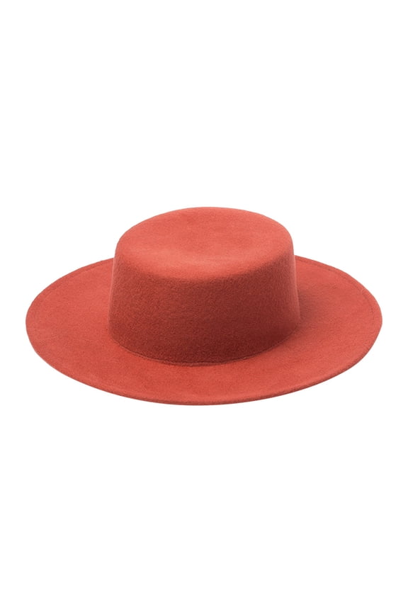 Womens Fashion Casual Sun Hat Felt Flat Top Brim Breathable Lightweight Outdoor Travel Bucket Hat Summer Watermelon Red