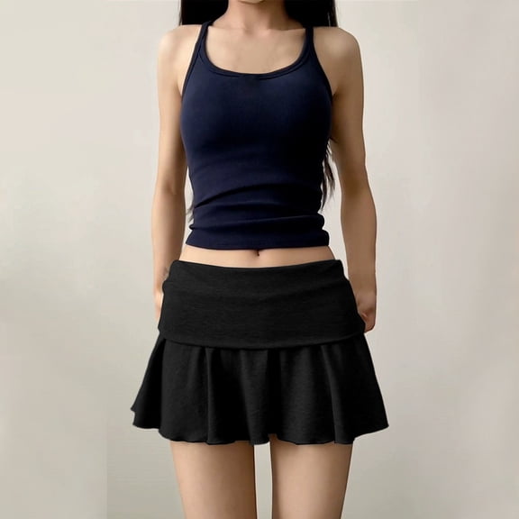 Conairie Womens Pleated Tennis Skirt Solid High Waisted Tummy Control Athletic Skort With Inner Shorts Pockets Lightweight Yoga Skirt Sports Running Pickleball L