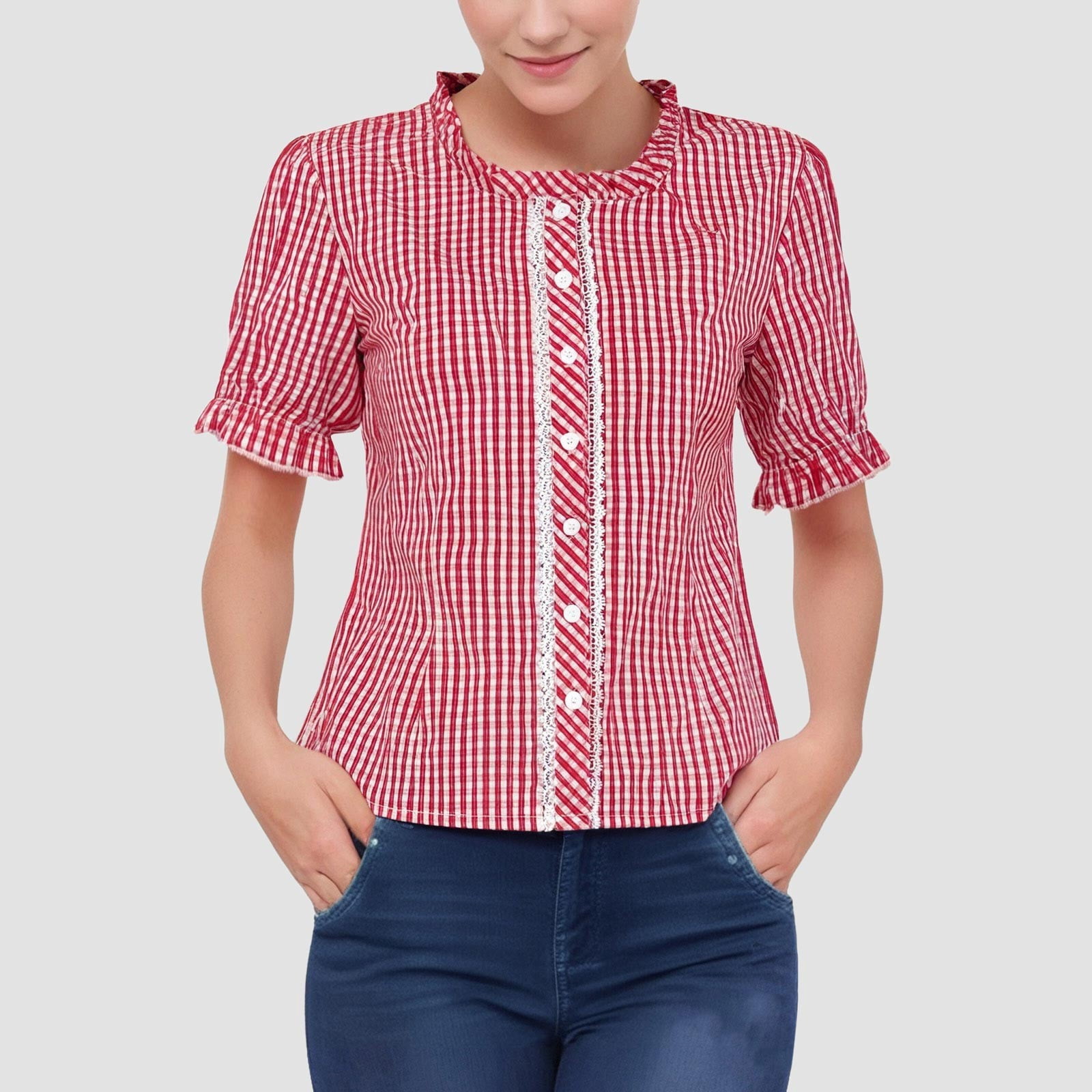 Conairie Womens Puff Short Sleeve Tops Solid Loose Square Neck T Shirts ...