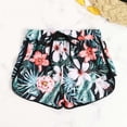 thumbnail image 1 of Conairie Womens Swim Shorts Full Coverage High Cut Swimsuit Comfortable Floral Print Ruched Scrunch Swim Bottom Black L, 1 of 8