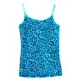 thumbnail image 1 of ConairieTank Tops For Women Leopard Print Square Collar Slim Fit Spaghetti Strap Basic Blouses Y2K Going Out Cami TopBlueL, 1 of 2