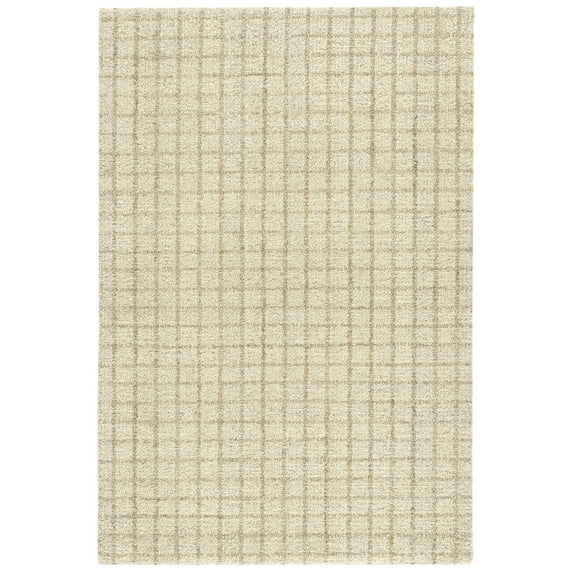 Dash & Albert Conall Hand Micro Hooked Wool Rug, 2' x 3', Natural