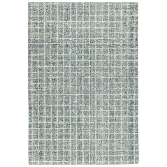 Dash & Albert Conall Hand Micro Hooked Wool Rug, 5' x 8', Slate