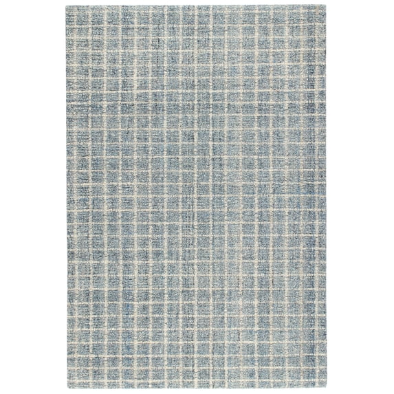 Dash & Albert Conall Hand Micro Hooked Wool Rug, 8' x 10', Slate