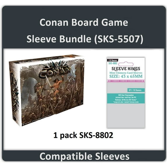 "Conan Board Game" Compatible Sleeve Bundle (8802 X 1)
