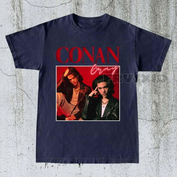 Conan Gray T-Shirt, Vintage Fan Merch, Concert Outfit Tee, Unisex Graphic Shirt, Music Band Apparel, Gift for Music Lovers,Navy Color,Size M