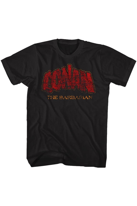 Conan Icons Distressed Logo Adult Short Sleeve T Shirt