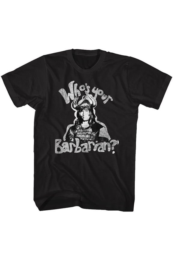 Conan Icons Whos Your Barbarian Adult Short Sleeve T Shirt