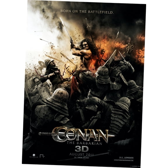 Conan The Barbarian 2011 Poster Metal Print 12x16 12x16 #100294 Square Adults Best Posters