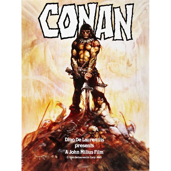 Conan The Barbarian Mini Poster Frazetta Art 11inx17in Mini Poster in Mail/storage/gift tube 11x17 poster