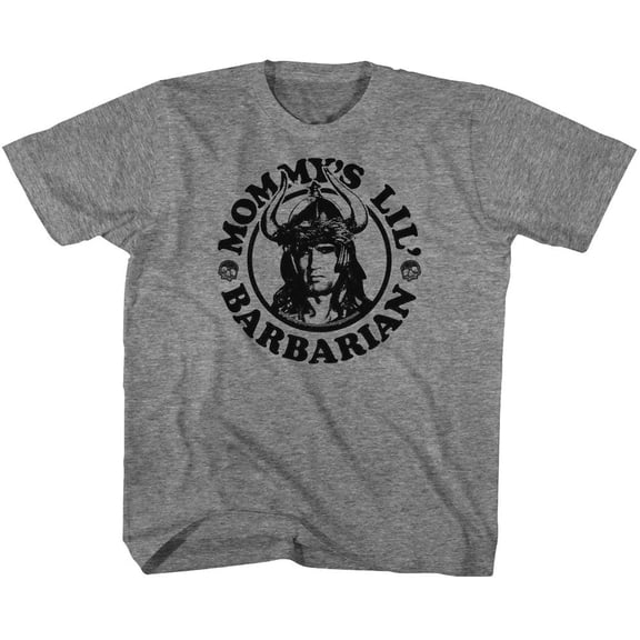 Conan The Barbarian Mommys Barbarian Graphite Heather Youth T-Shirt