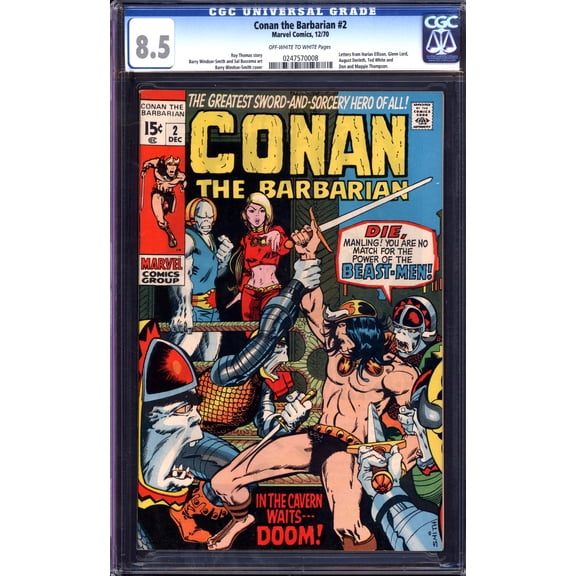Conan the Barbarian #2 - CGC 8.5 Comic Book