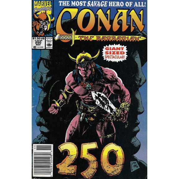 Conan the Barbarian #250 (Newsstand) VF ; Marvel Comic Book